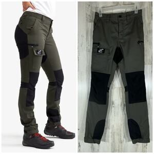 Revolution Race Womens Norwand Pants Size XS Mossgrey Outdoors Hiking Climbing
